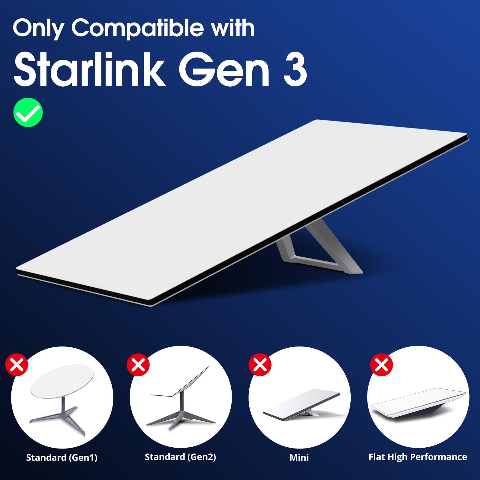 für Starlink Gen 3/4 Kabel, 150 Fuß/46 m für Starlink Ersatzkabel Gen 3/V3/4/4X/REV 4/MINI Satellite Standard V3 für Starlink Rechteckiges wasserdichtes Verlängerungs Ethernet Kabel Gen 3 Zubehör