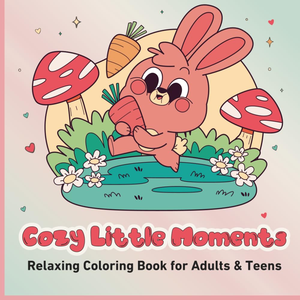 Cozy Little Moments: Relaxing Coloring Book for Adults & Teens – Cute and Stress-Free Illustrations for Cozy Creativity