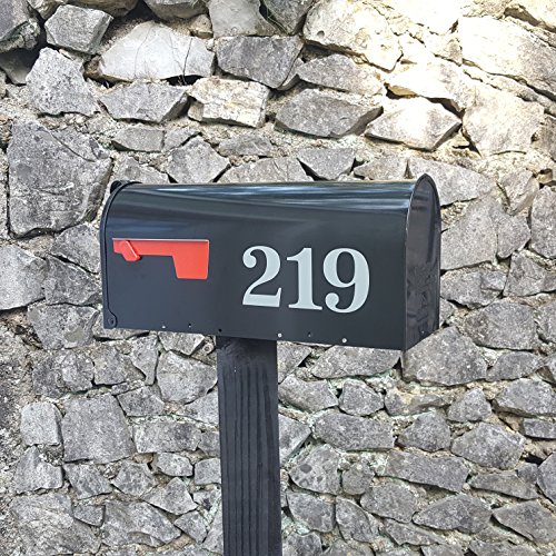 Classic Style Die Cut Vinyl Numbers (2 inch Metallic Silver Gray)