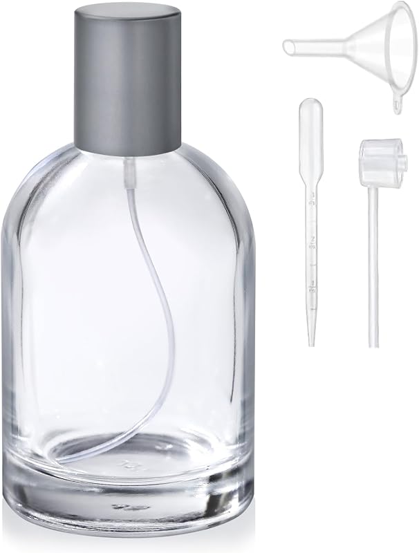 Frasco de vidro com spray para perfume Zoyraya 100 mL com acessórios de recarga, QC003