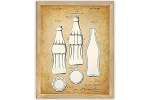 Coca-Cola Kitchen Decor: Vintage Coke Bottle Patent Print