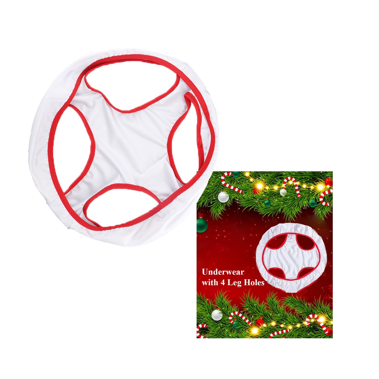 LUCKYPARKUndies for Two People Gag Gift white elephant gifts Funny Panties for Bachelorette Party Valentine's Day