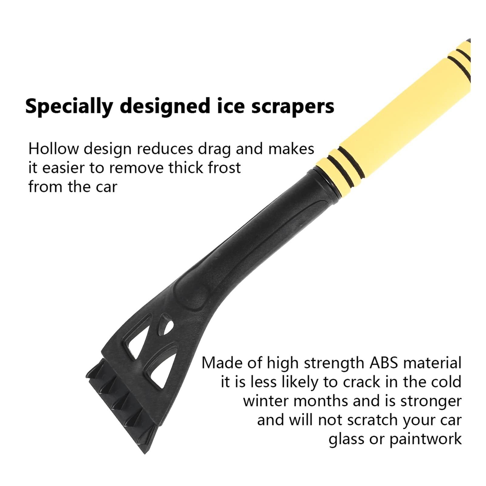 Blocs de Neige 3 en 1 Brosse à Neige Pare-Brise Brise-Glace Nettoyage Rapide Brosse en Verre Hiver d'urgence Neige Outils de déneigement compatibles avec Les camions de Voiture Camping en Plein air