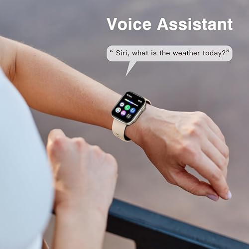 Miniatura 4 de BRIBEJAT Reloj inteligente para mujer, contestarhacer llamadas, 2.01 pulgadas, podómetro con SpO2frecuencia cardíacamonitor de sueño compatible con