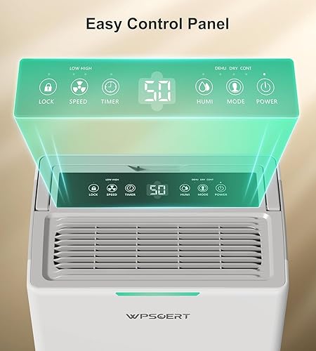 Miniatura 3 de Sótano, habitación grande, deshumidificador de compresor inteligente con manguera de drenaje, 3 modos, control inteligente de humedad,