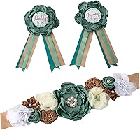 Vista 1 de Vemonllas Cinturón de maternidad para mamá para ser papá para ser ramillete, decoración de baby shower, accesorios para fotos de embarazo, regalos