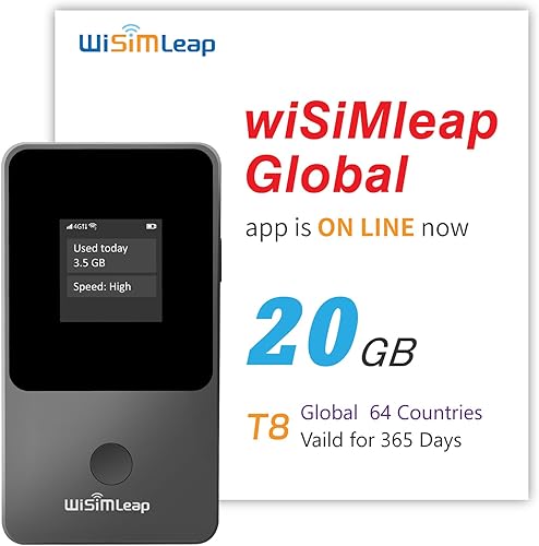 Miniatura 14 de Hotspot WiFi portátil para viajes 4G Hotspot móvil MiFi dispositivo WiFi portátil con 50 GB de datos globales