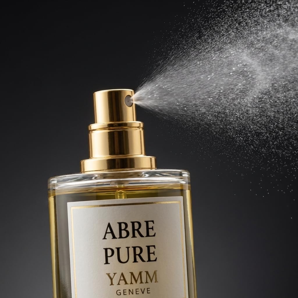 Abre Pure – Extrait de Parfum Mixte – Fruits & Musc – 50 ml | Accord fruité musqué, éclatant et enveloppant, à la tenue durable, avec agrumes, fruits mûrs, vanille et musc blanc.