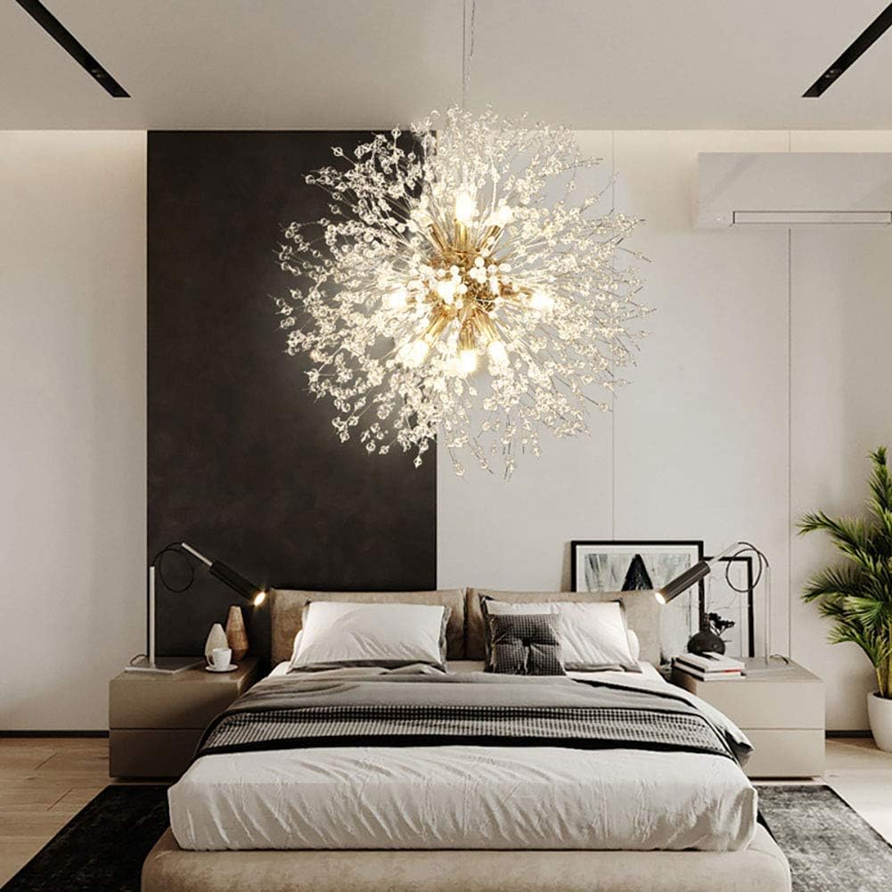 Crаzу Clеаrаnсе Vikaey Plug-in 9-Light Crystal Chandeliers, Dandelion Firework Modern Sputnik Chandelier Ceiling Light Fixture Pendant Lighting with in-Line On/Off for Dining Room Bedroom Kitchen Island Living Room Flаѕh Sаlе Buу 1 gеt 1 Vikaey Plug-in 9-Light Crystal Chandeliers, Dandelion Firework Modern Sputnik Chandelier Ceiling Light Fixture Pendant Lighting with in-Line On/Off for Dining Room Bedroom Kitchen Island Living Room