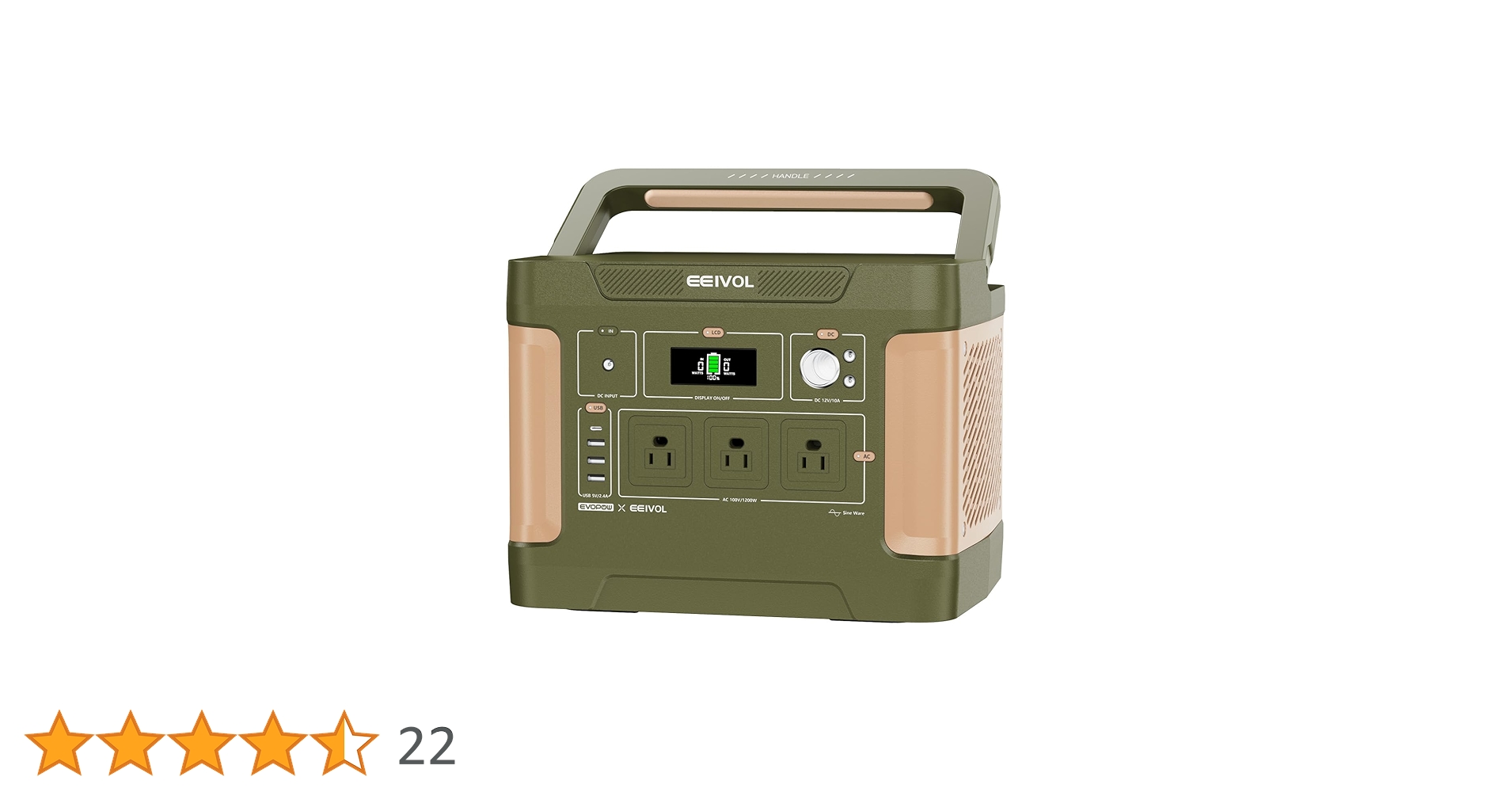 Amazon.co.jp: EVOPOW×EEIVOL連名 ポータブル電源 リン酸鉄