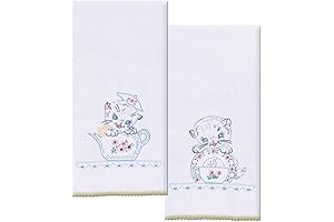 Bordar a mano con Crafts T264102 Kittens Towels