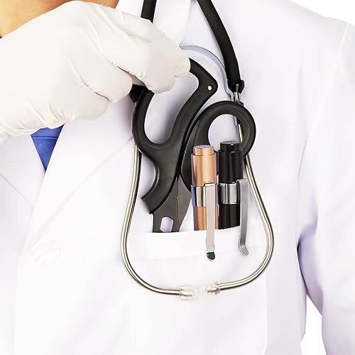 Miniatura 2 de MEUUT paquete de 3 tijeras médicas y linternas de bolígrafo para enfermeras con cuatro baterías - una tijera de trauma patentada de 8" para