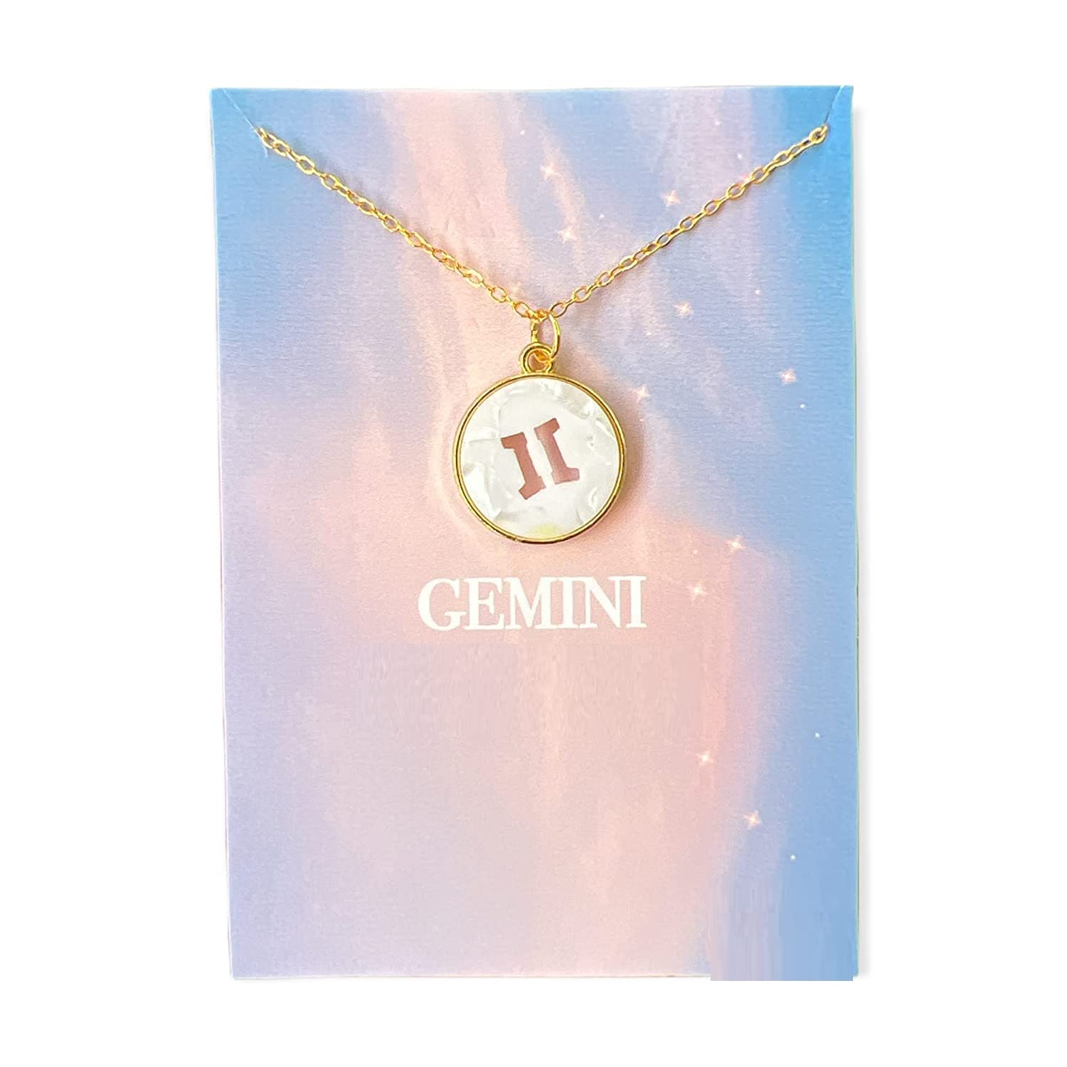 RAKHI GIFT FRIENDSHIP DAY GIFTS SPECIAL GOLD COLOR GEMINI ZODIAC SIGN PENDANT NECKLACE FOR WOMEN AND GIRLS BIRTHDAY GIFT-image-39