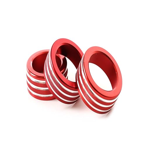 Miniatura 7 de YIWANG Aleación de aluminio 3 unids volumen y aire acondicionado Perillas Trim para BMW Serie 5 E60 E61 2004 2005 2006 2007 Accesorios de coche