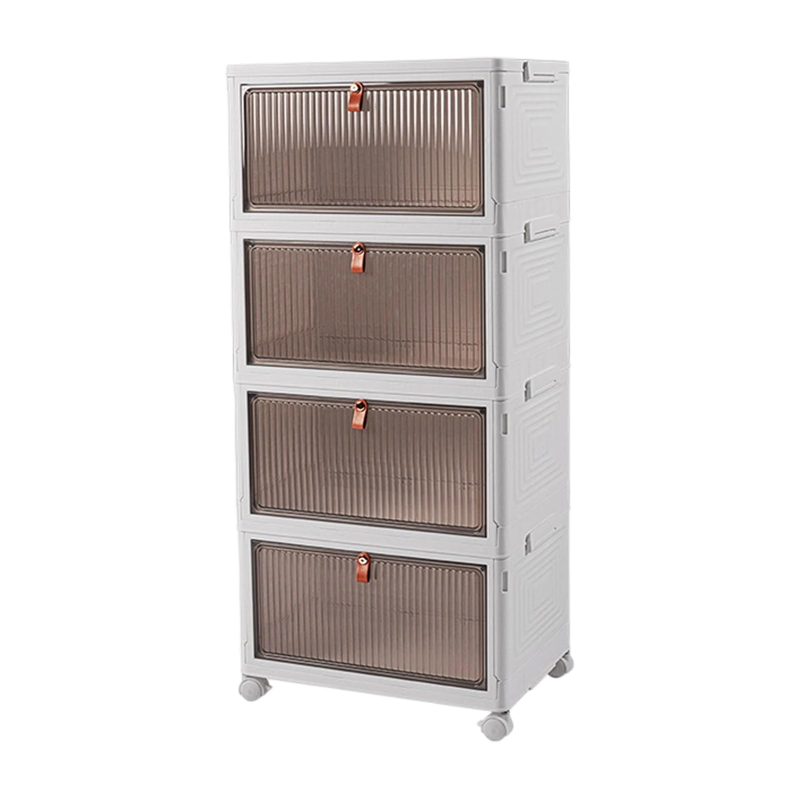 Tsophreniq Storage Containers Including See Through Top and Mobility Perfect for Apartment Living Bin