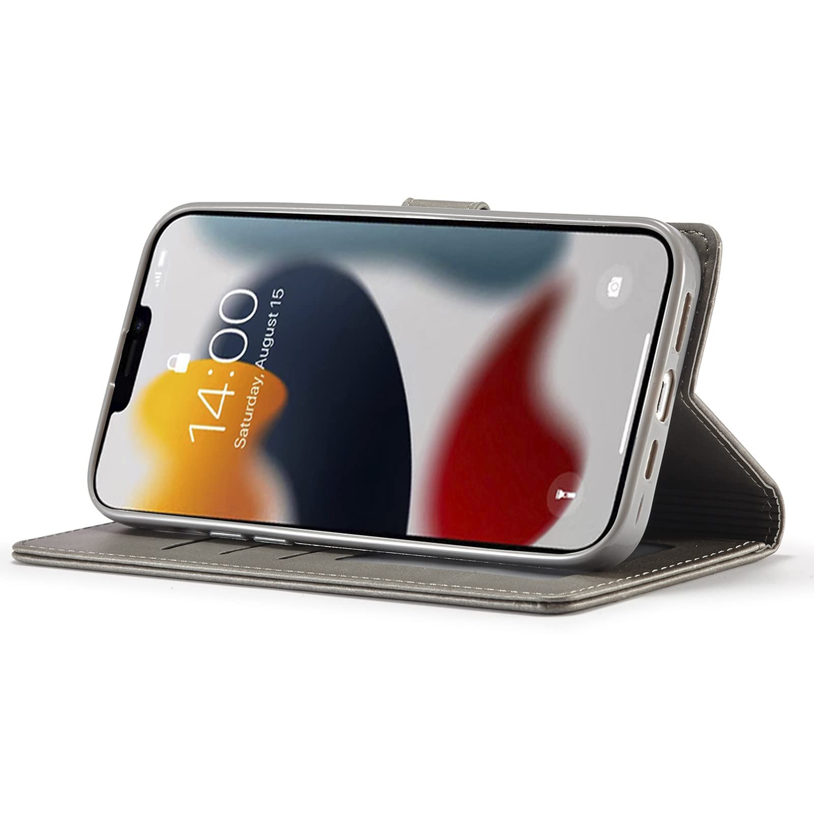 QLTYPRI Custodia Portafoglio Per IPhone 13 Pro – Pelle PU Vintage, Cerniera, Supporto E Cinturino