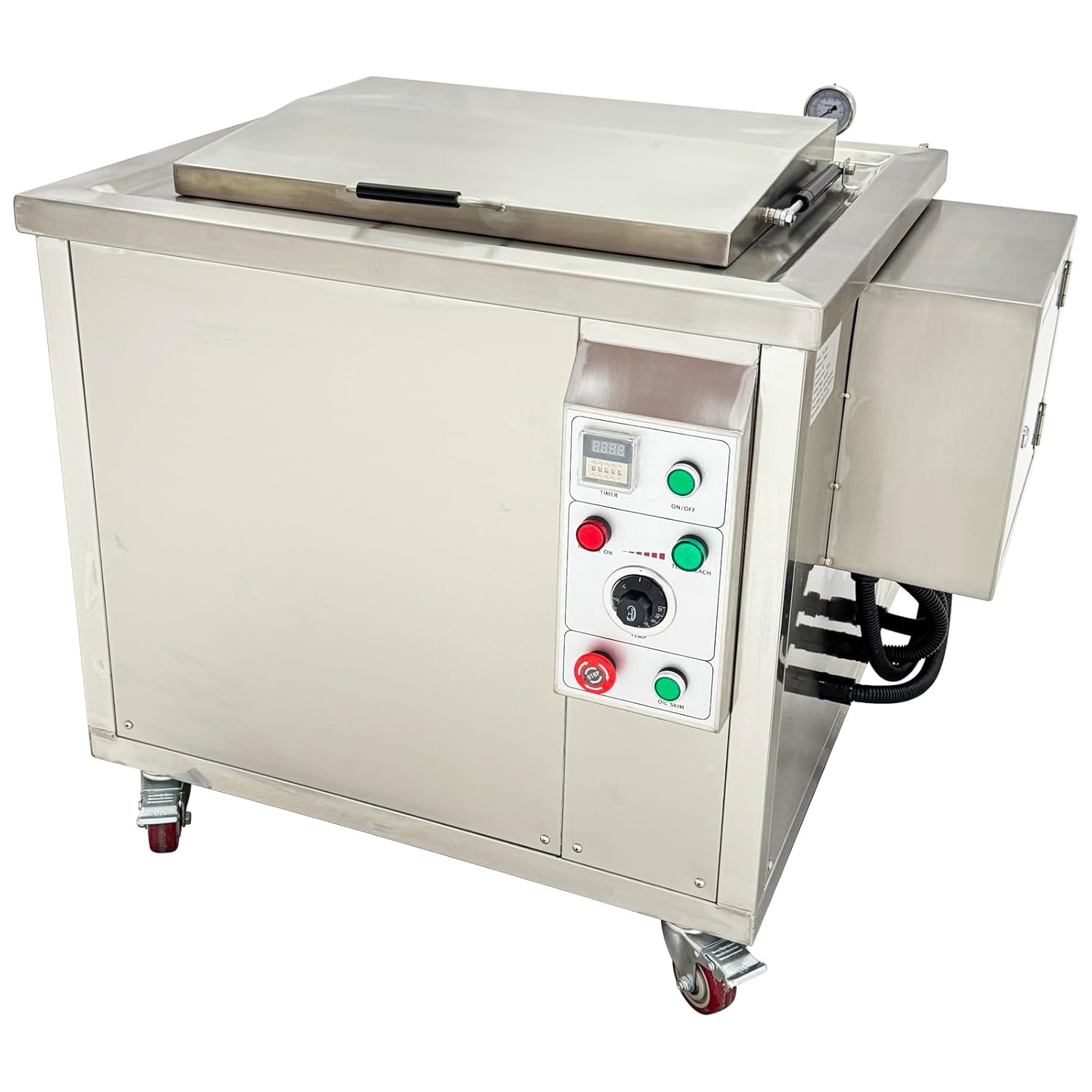 TECHTONGDA 88L Industrial Ultrasonic Cleaner Ultrasonic Cleaning Machine Commercial Heated Parts Washer with Filtration System, Timer & Temp Control, for Engine Cylinders, DPF, Hardware 220V 1PH