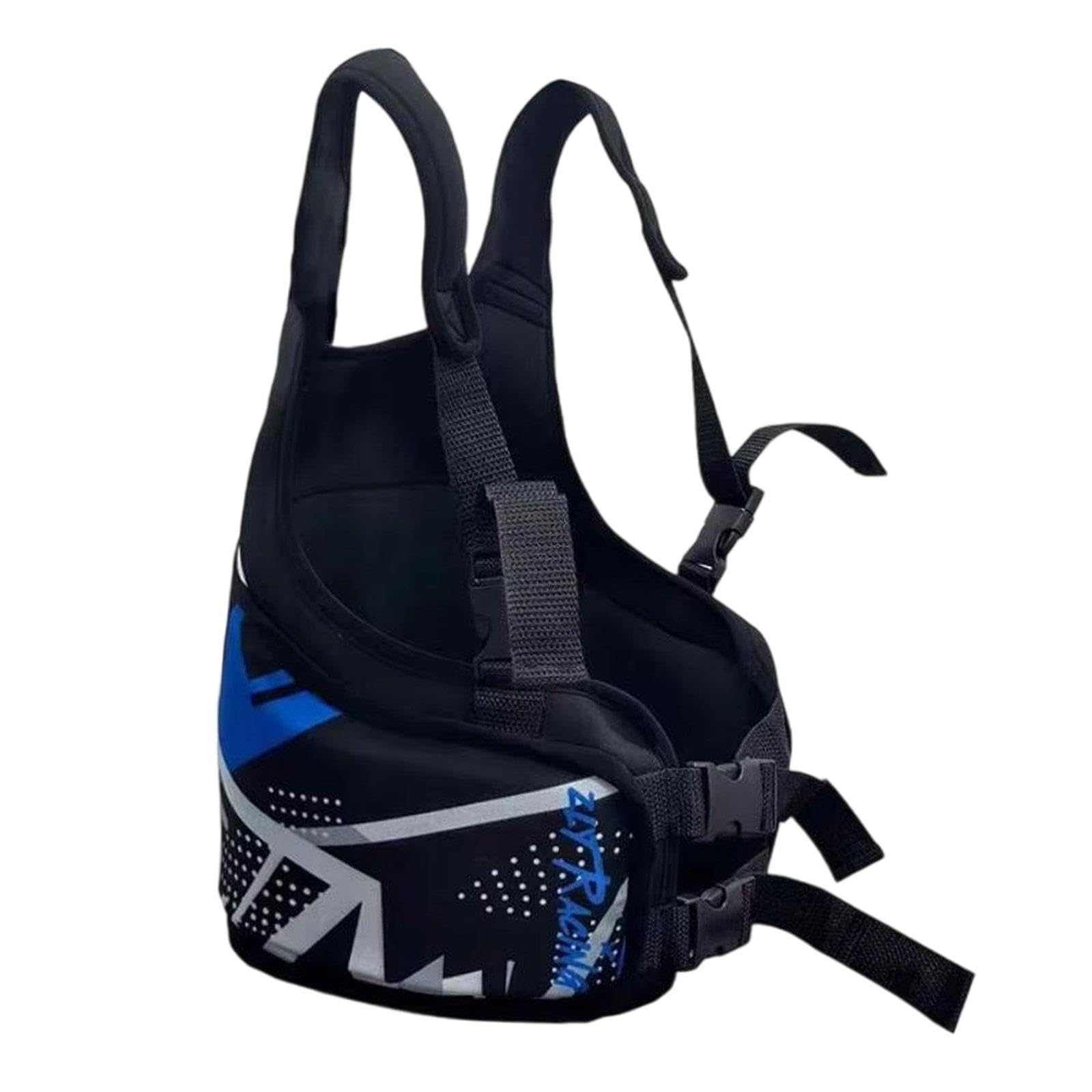 Amagogo Kids Karting Rib Protector Vest Adjustable Multifunctional Comfortable Shock Absorption Child Go Kart Chest Protector Body Armour Rib Vest Impact Protection Gear, Blue
