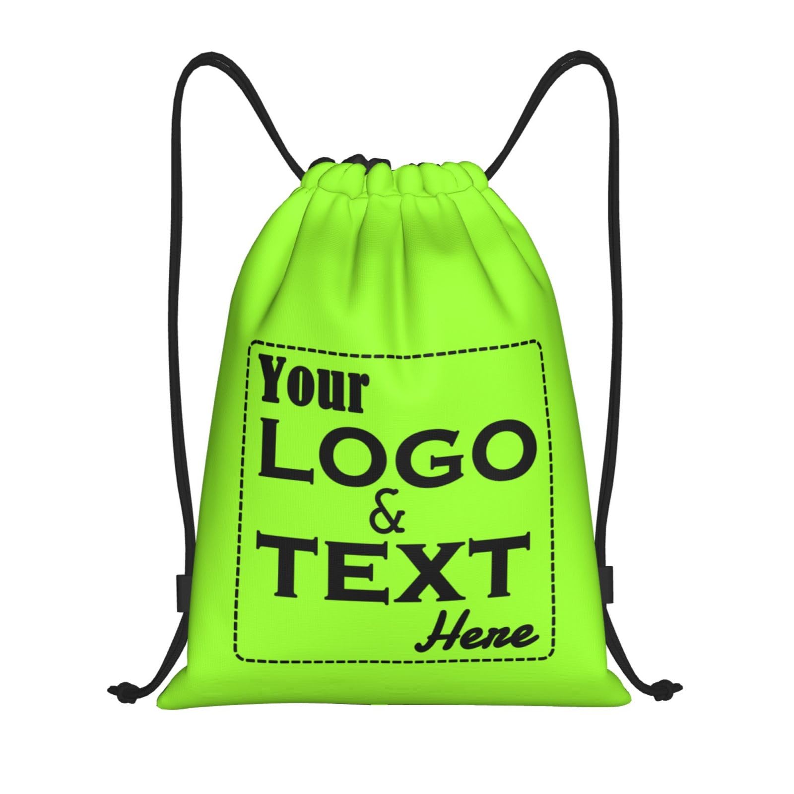 ROHBVMN Personalised Backpack custom Drawstring Bag โ Add Photos/Logo/Text Sports Bag for Men and Women, Swimming Bag for Kids with Logo and Text for Every Occasion