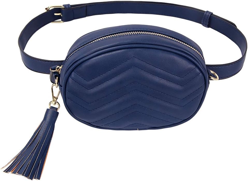 GEEAD Fanny Packs for Women Fashion Waist Bag Leather Belt Bum Bag Waterproof