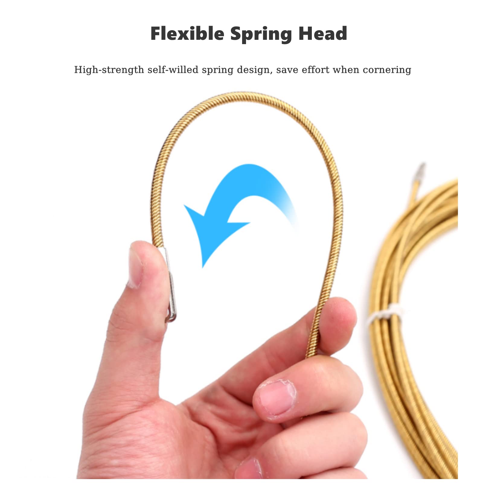 Snapklik.com : Electrical Wire Cable Threader, 3 Cores Spring Steel Eye ...