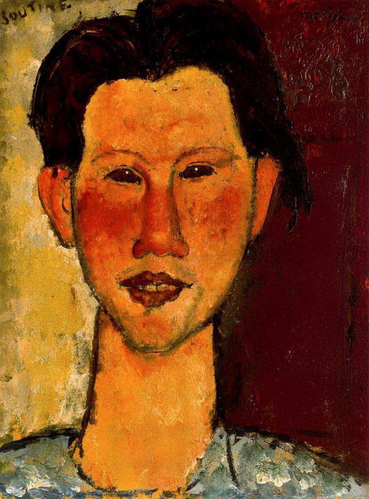 Amazon.co.jp: 23 点の油絵、シャイム スーティンの肖像、1915 年