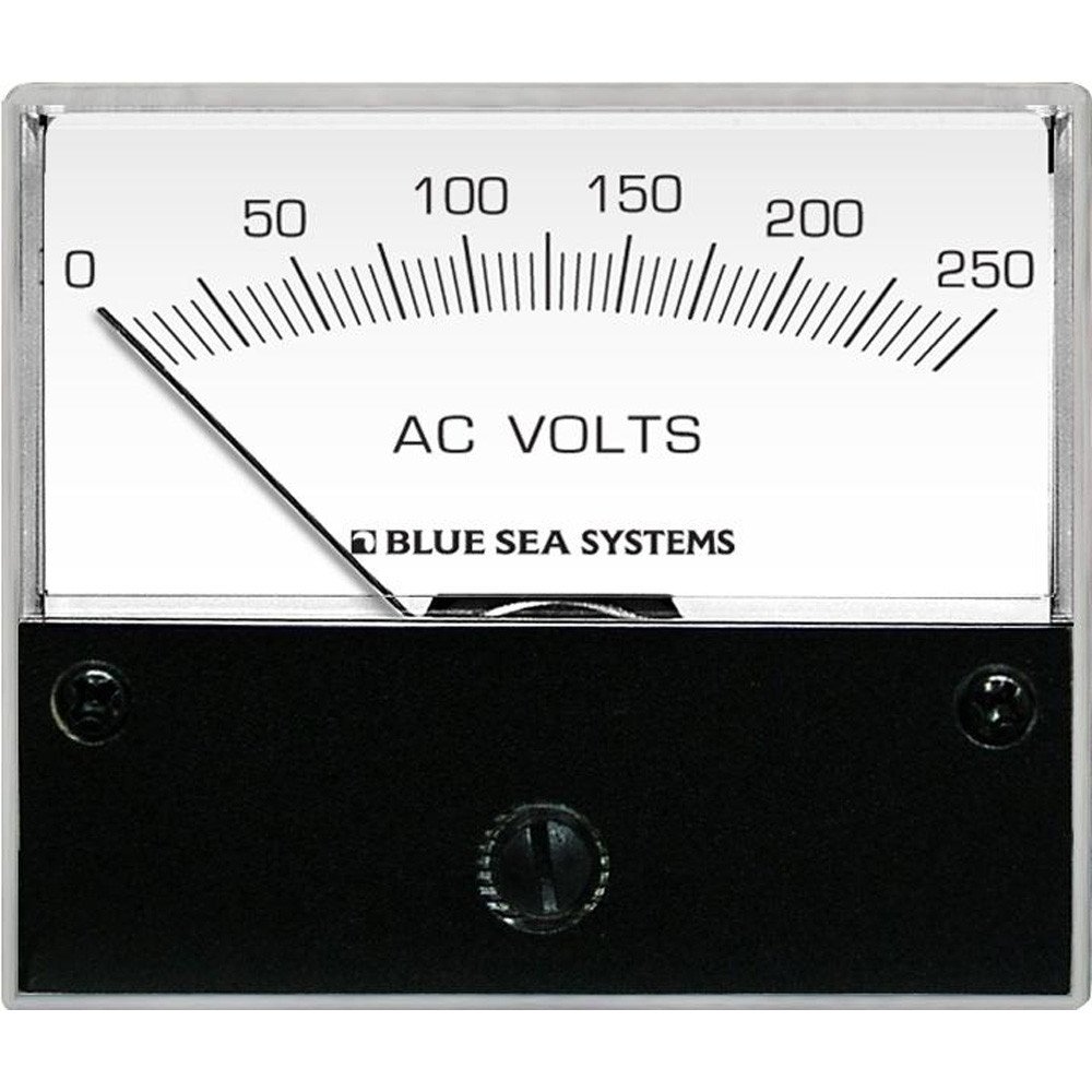 オーシャン・ブルー　　See Amazon.com: Blue Sea 9354 AC Analog Voltmeter 0-250 Volts AC
