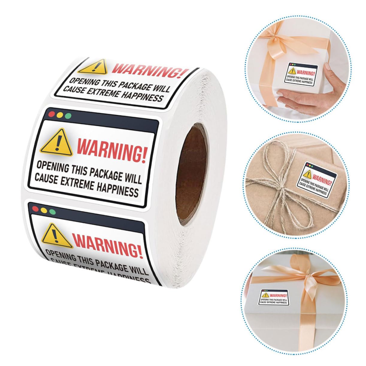 Tofficu 5rouleaux Étiquettes Autocollantes Rectangulaires Extrême Pour Stickers Adhésifs Pour Petites Entreprises Idéales Pour Enveloppes Et Cartons De