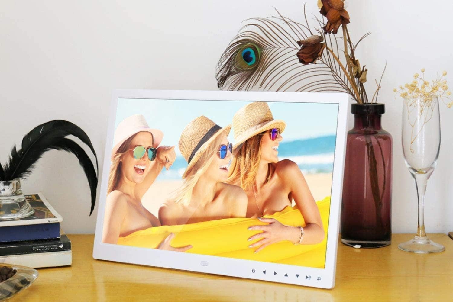 デジタルフォトフレーム 15インチ タッチボタン デジタルフォトフレーム 壁掛け式電子フォトアルバム 家族や友人へのギフトプレゼント公式通販