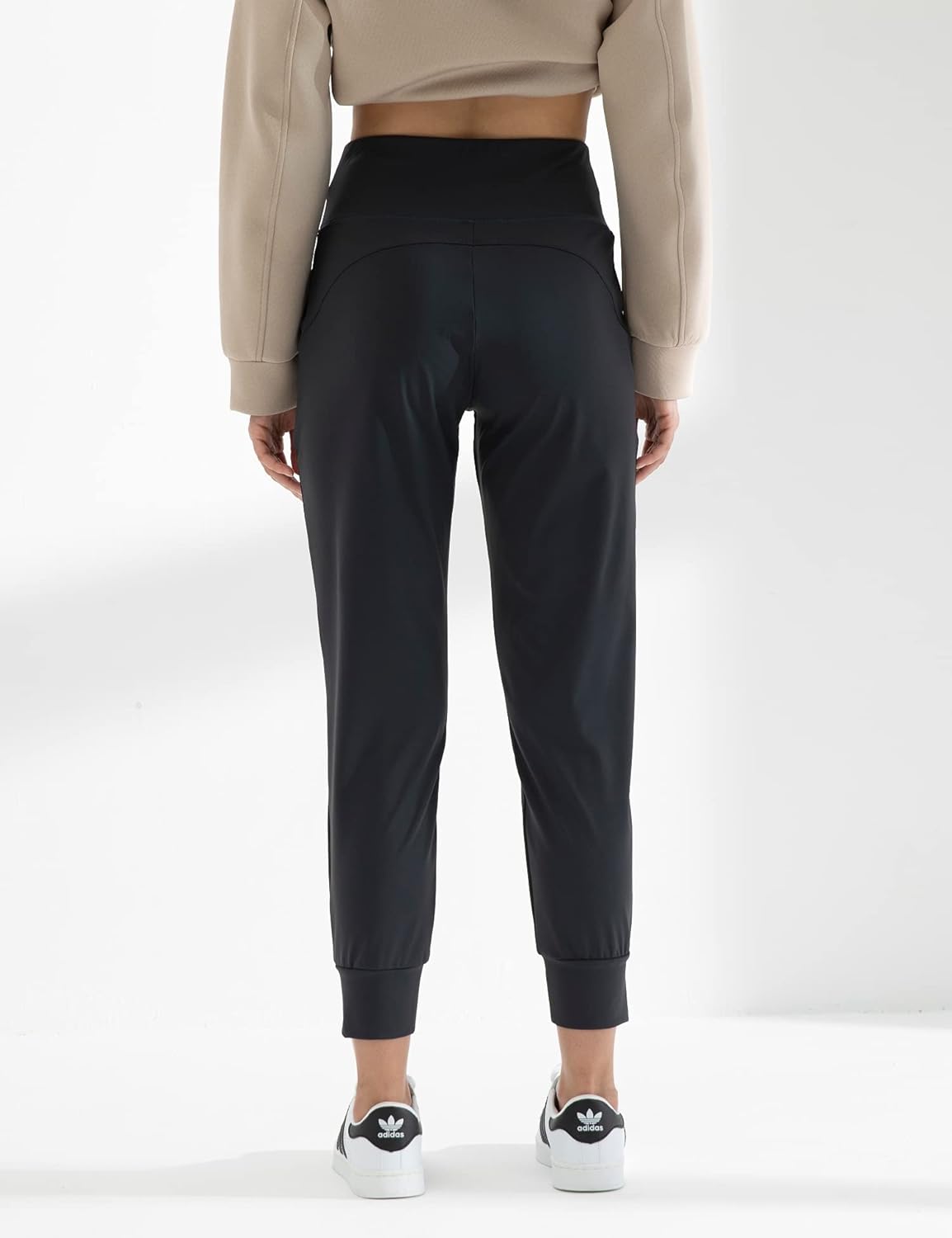 AJISAI Women's High Waisted Joggers with Pockets Yoga Pants for Running Lounge