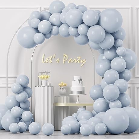YAOWKY Light Grey Balloons 18In 12In 10In 5In 100PCS Garland Arch Kit