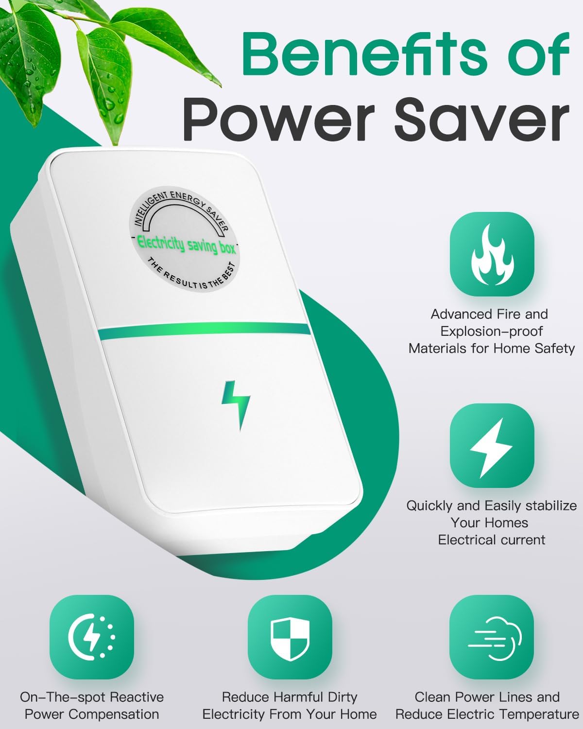 Stopwatt SmartPlug Device, Stop Watt Device Plug-in for Home & Office US Plug 90V-250V 30KW 6Pack — view 5