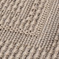 SIMPEX Buiten Vloerkleed beige 160x230 cm, weerbestendig en UV-bestendig, ideaal voor de keuken, balkon, terras, Scandinavisch boho-design