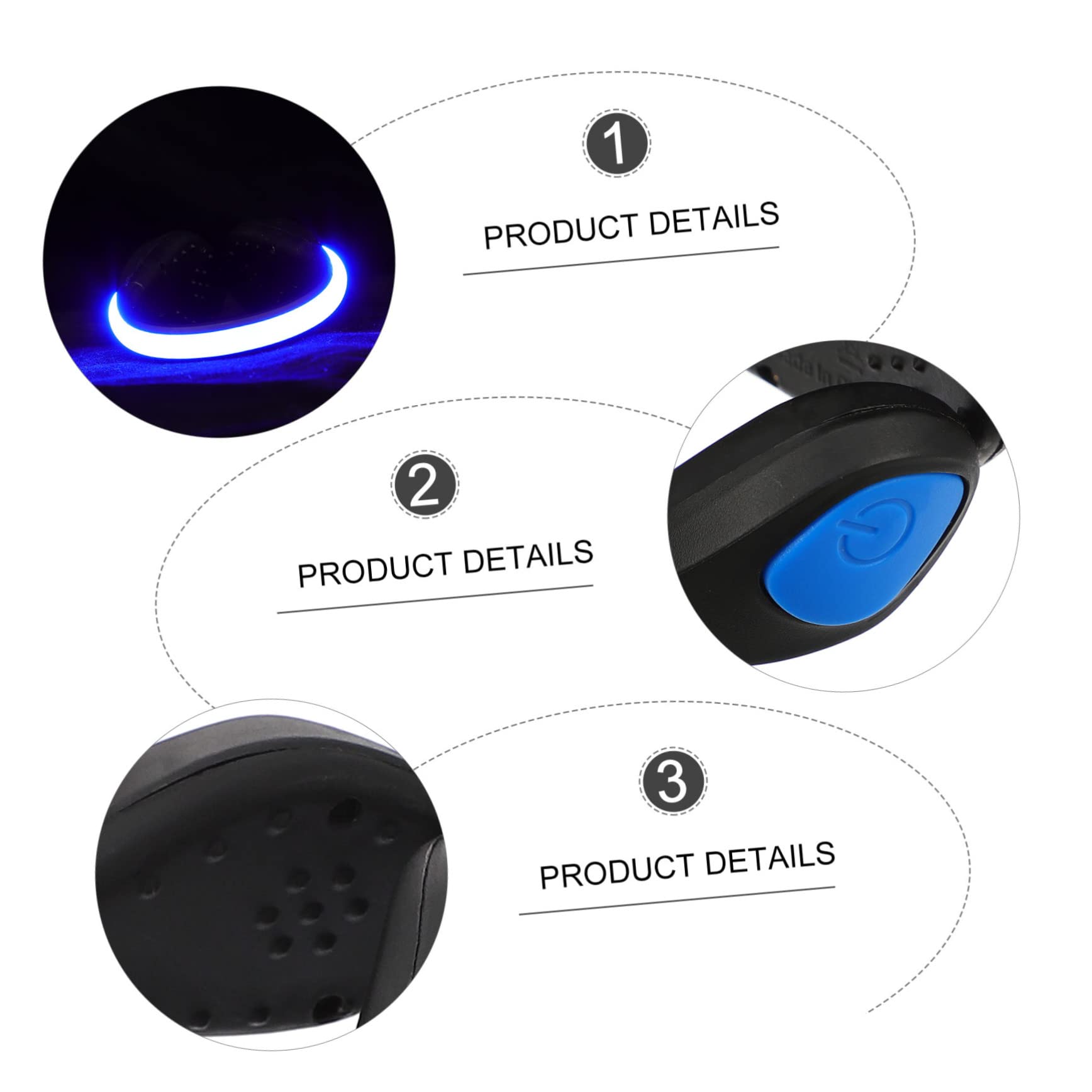 Anneome 2pcs Luminous Shoe Clips Light Safety Clip Lights for Night Running Biking Walking High Visibility Outdoor Gear for Joggers and Cyclists Included