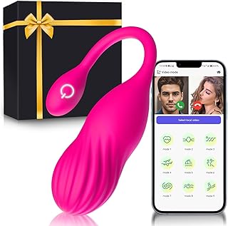 Sex Toys Oeuf Vibrant Femme à Distance avec APP Gode Vibro-masseur Sex Toýs Femme 9 Modes Vibromasseurs Feminin à Distance Sextoyse Clitoridienne Vibromasseur, Femme Clitoridien Puissant (Rouge)