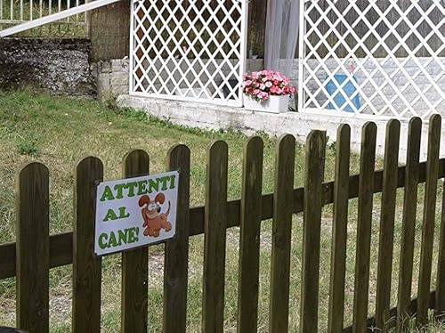 Schild für Tor Achtung der Katze, humorvoller Stil, glückliche Katze, aus Kunststoff, 31 x 22 cm