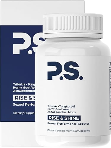 PS Suplemento prémium de hierba de cabra cachonda con tribulus, fenogreco, maca, ashwagandha y Tongkat Ali - Apoya la energía, vitalidad y