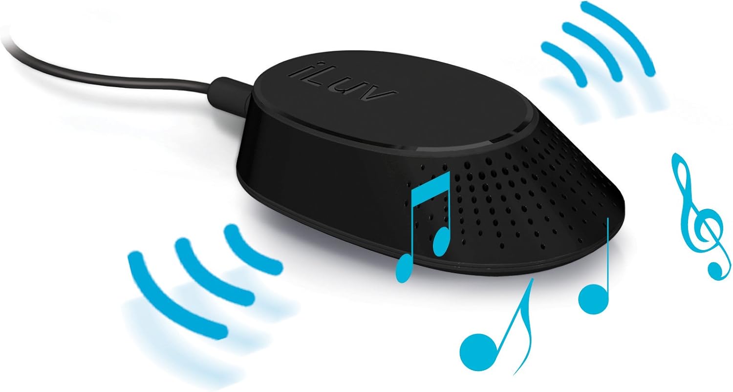 Super Sale 🛒 iLuv Vibe Plus Bed Shaker Dual Alarm Clock Dock for iPhone and iPod, (Black)