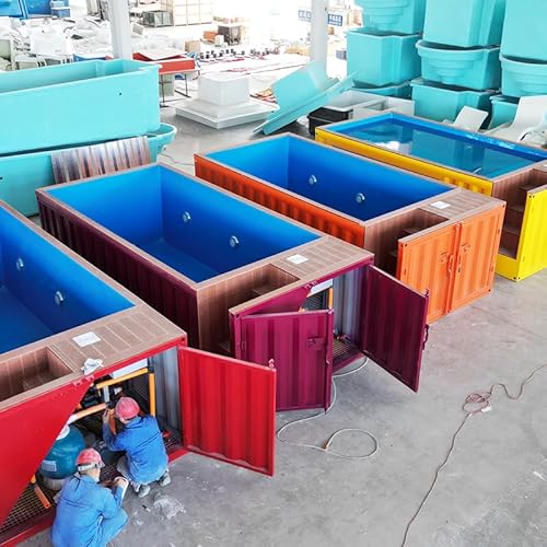Cmolvur Family Outdoor 12Ft & 15Ft Fiberglass Container Swimming Pool | Above Ground Shell For 20Ft 40Ft Containers Durable, Easy Install, Modern Design - 6
