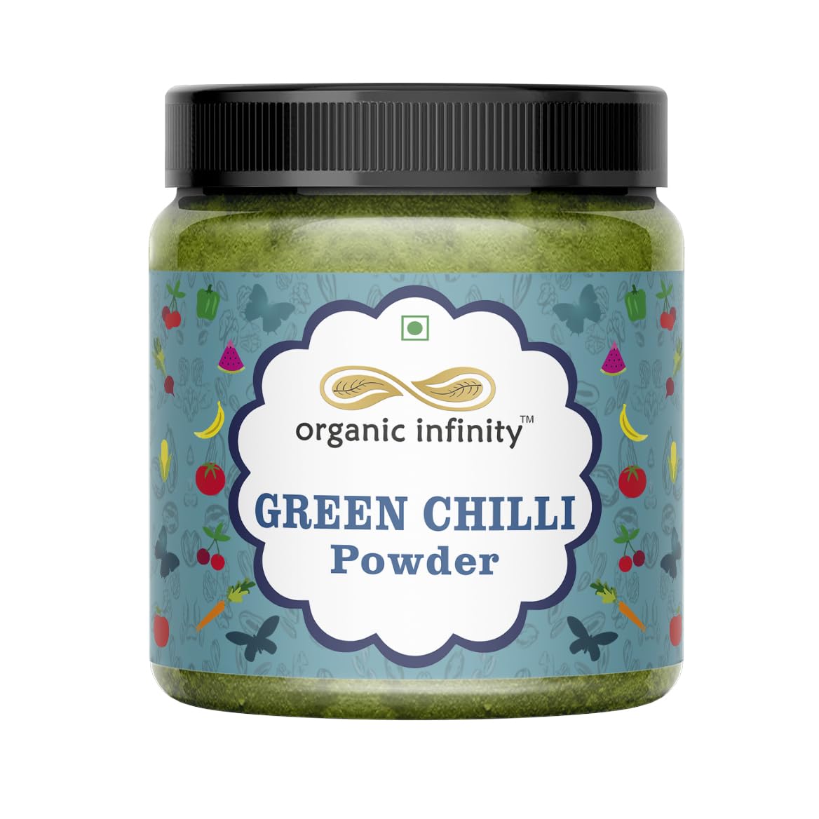 Organic Infinity Green Chilli Powder | Hari Mirchi | Ready to Use - 500 GM by Organic Infinity