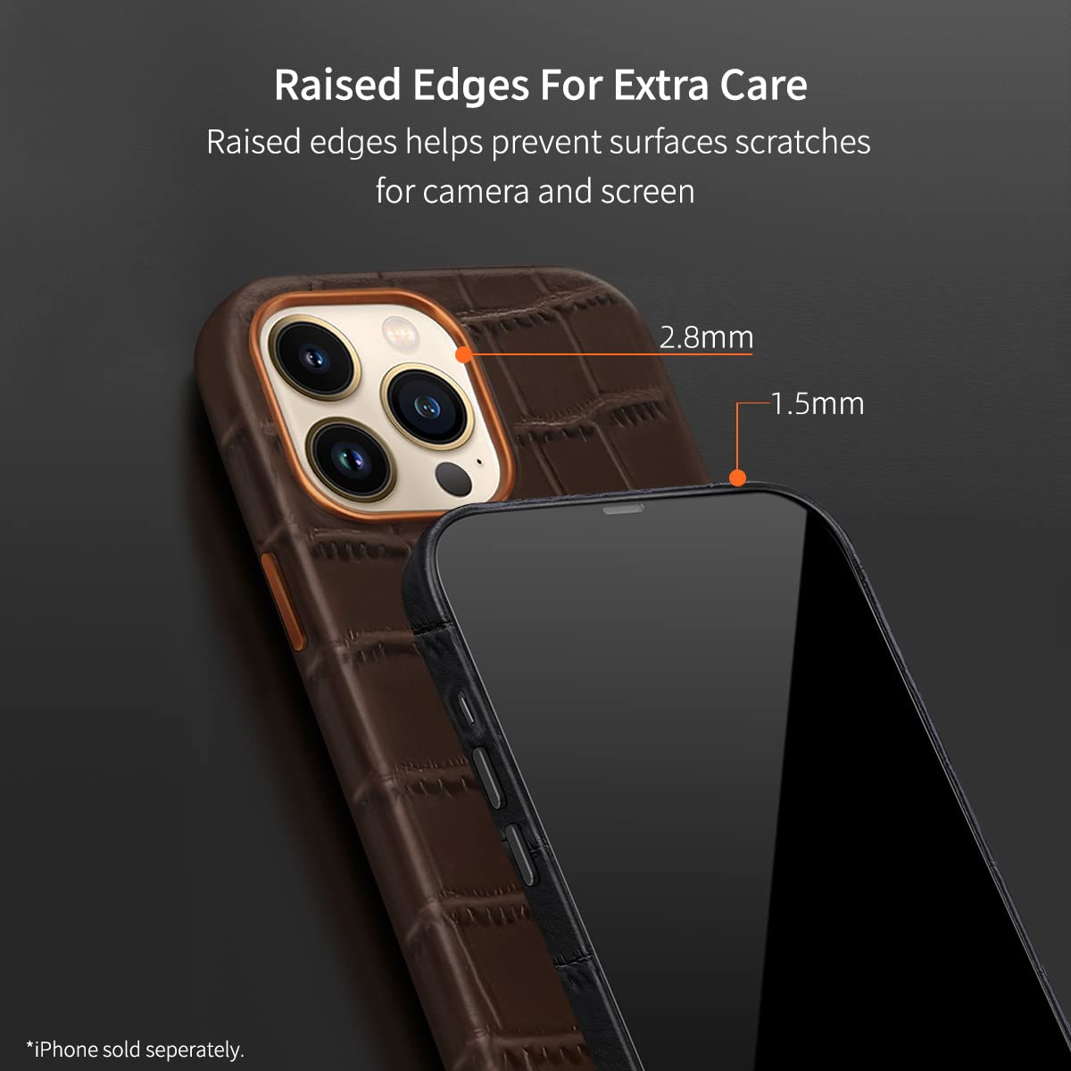 Amazon.com: Docco Jette Compatible with iPhone 14 Pro Leather Case