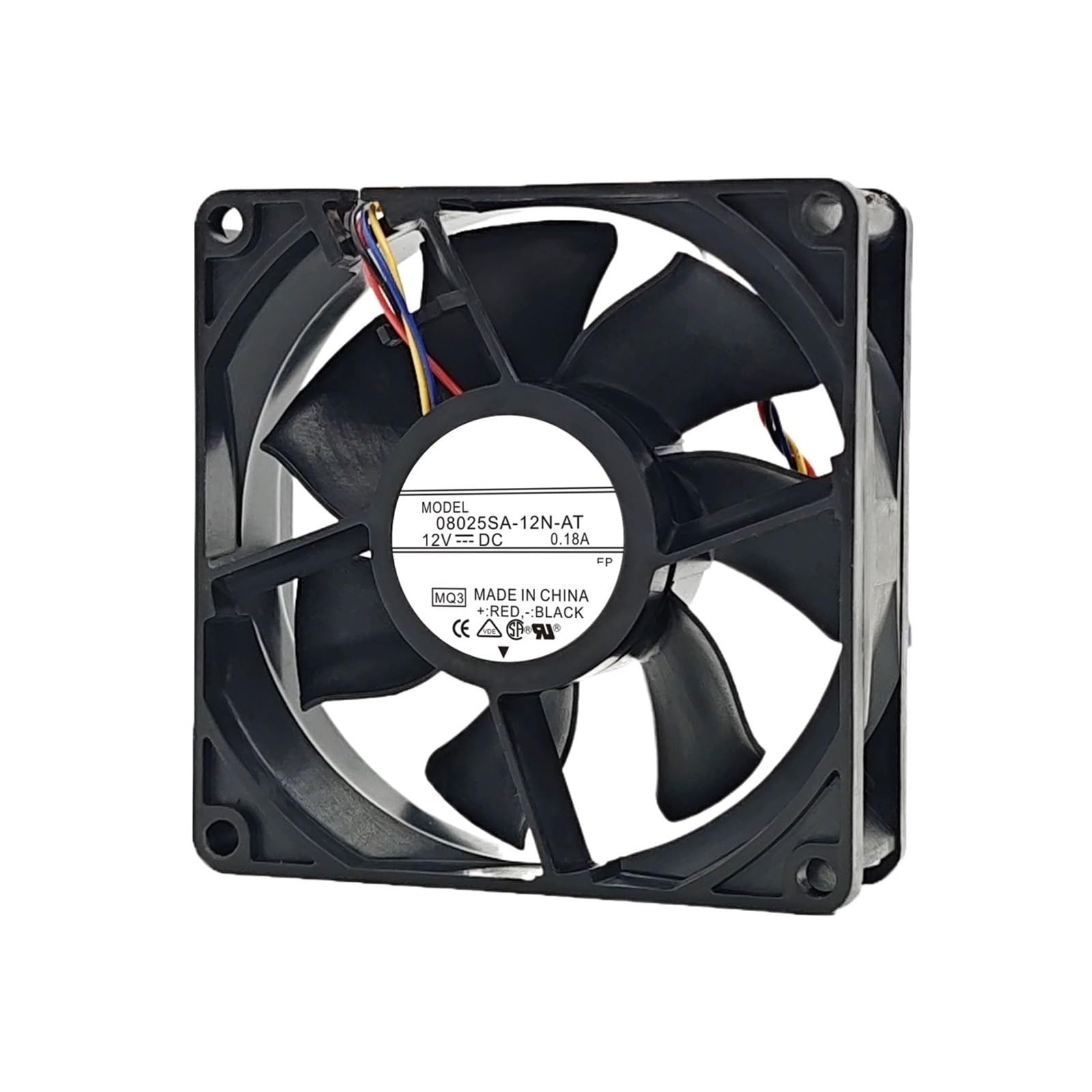 PEQYUACTE 08025SA-12N-AT DC12V 0.18A 8025 80x80x25mm Cooling Fan