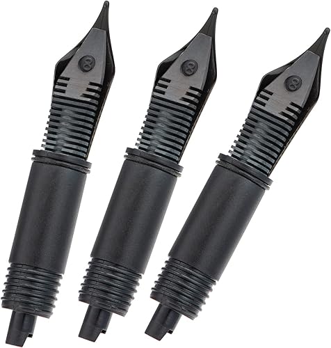 Miniatura 4 de Juego de 3 plumas estilográficas Hongdian (extrafino, fino y mediano) para 1860 Max, 1837, 660, CA35, WA35, N2, N23 y N8 reemplazado con sección