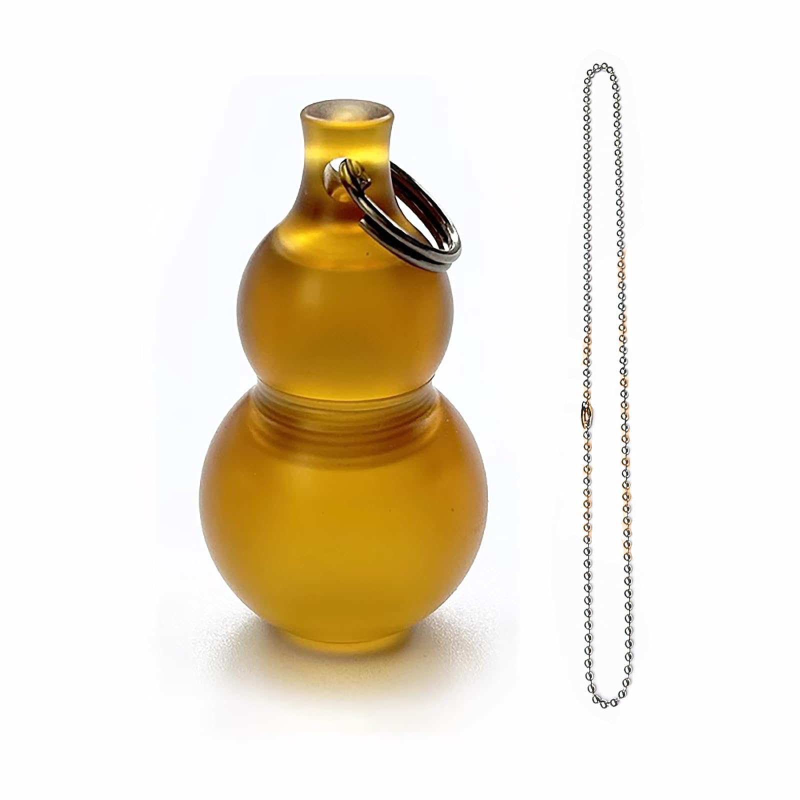 LULAOLIU Titanium PEI Pill Container with Keychain & Necklace,Waterproof Pill Box, EDC Portable Pill Container for Portable Mini Size Pill Box Case