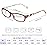 Kerecsen Reading Glasses 5 Pairs Fashion Ladies Readers Spring Hinge with Pattern Print Eyeglasses for Women (5 Brown, 3.0, x)