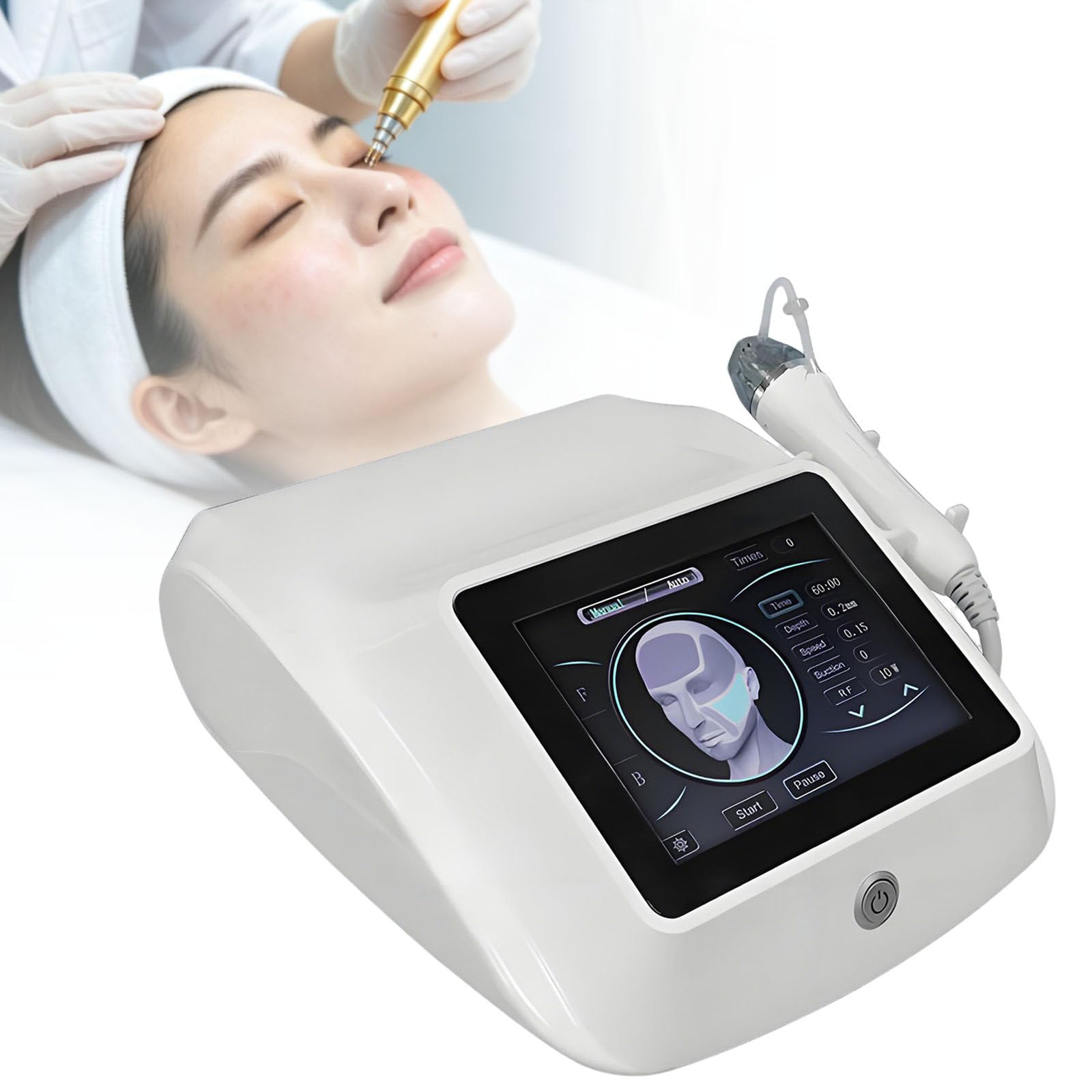 Ymnogjie Multicolor Professional Device For Wrinkle Removal,Stretch Mark Treatment,Fractional Rf Microneedling Machine For Facial Rejuvenation,Skin Lifting Therapy Skin Rejuvenation Beauty Machine