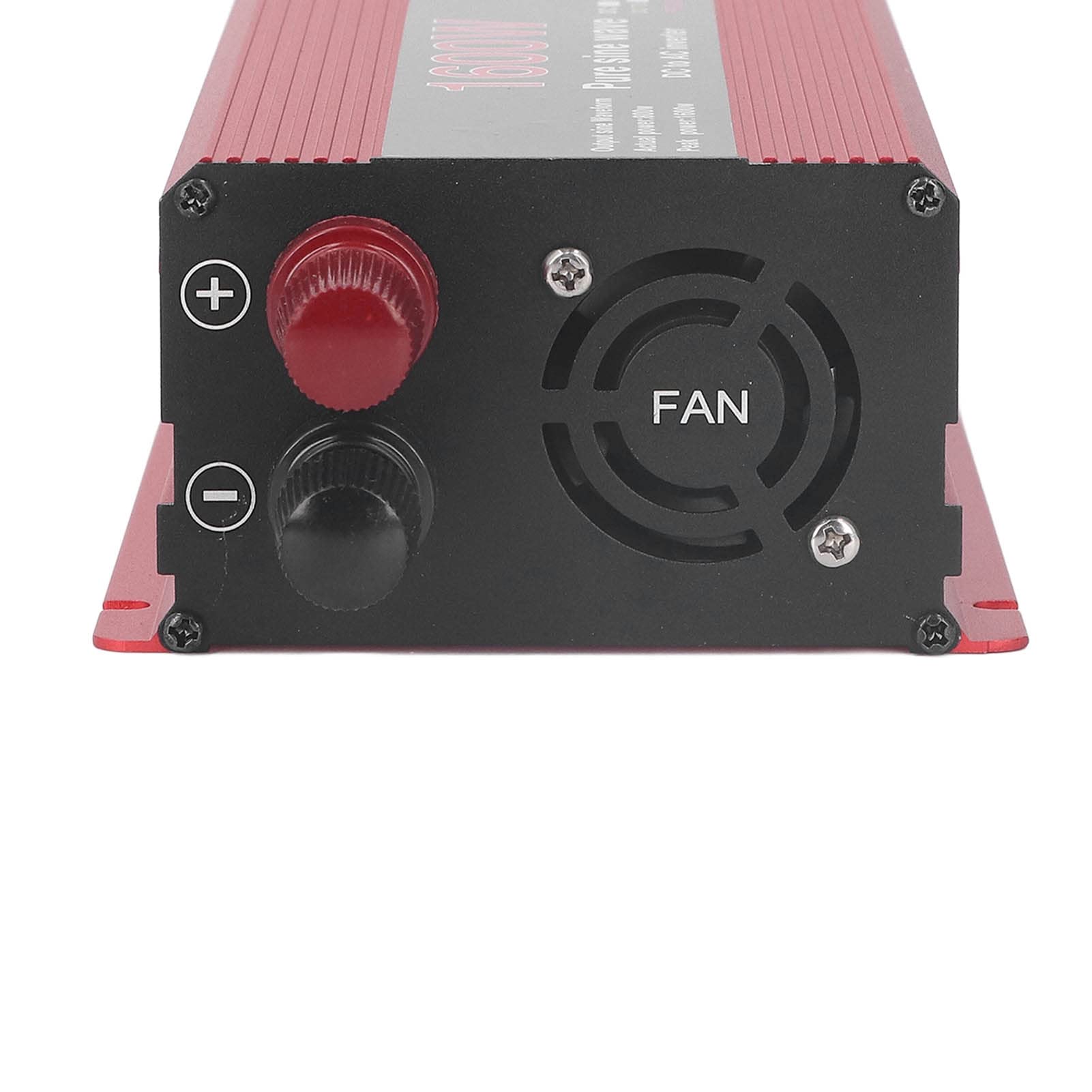 Inversor Solar para Coche Al Aire Libre, Ventilador de Refrigeración de bajo Ruido DC12V a Inversor de Onda Sinusoidal Pura AC220V para Emergencia