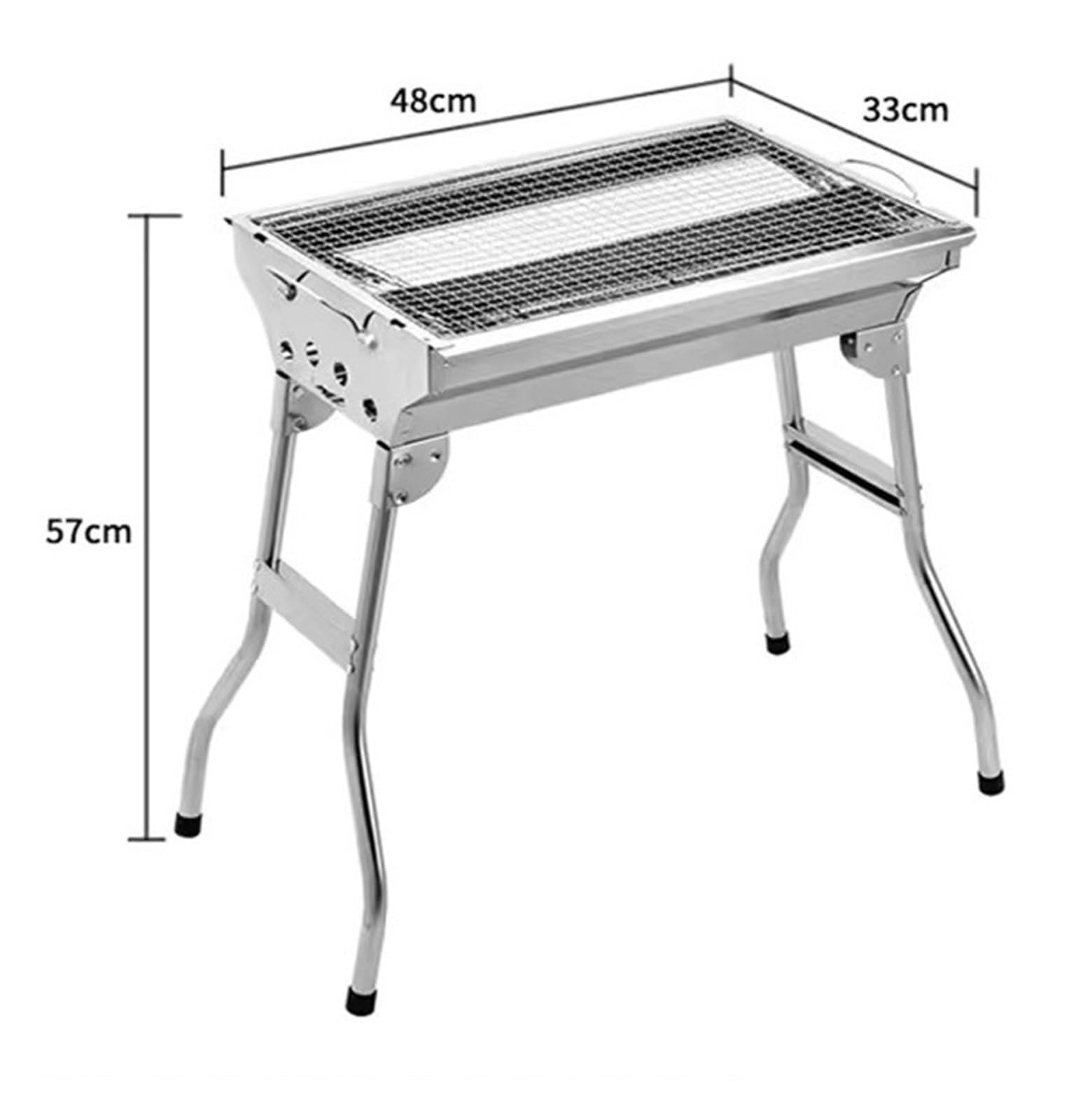 Grille Węglowe Grill Węglowy Ze Stali Nierdzewnej Grill Na Świeżym Powietrzu W Pomieszczeniach Przenośny Składany Stojak Gotowanie W Gospodarstwie Domowym Grill Na Węgiel