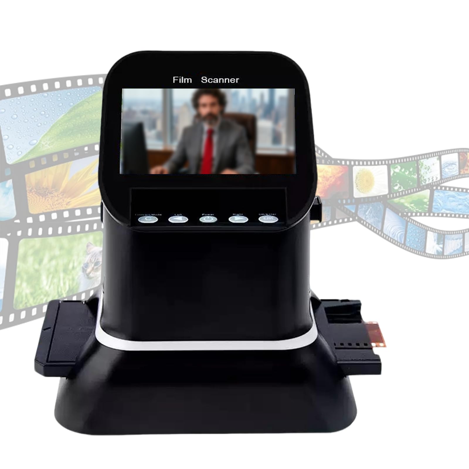 ZHENYUWANG A high-resolution 22-megapixel film scanner with a 4.3-inch LCD screen, capable of converting 120/135/126/127 negatives and slides into digital JPEG files