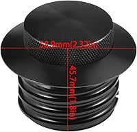 Vista 2 de Tapón de gasolina desplegable, tapa de gasolina negra atornillada, tanque de combustible ventilado para Har ley David-son, rosca regular